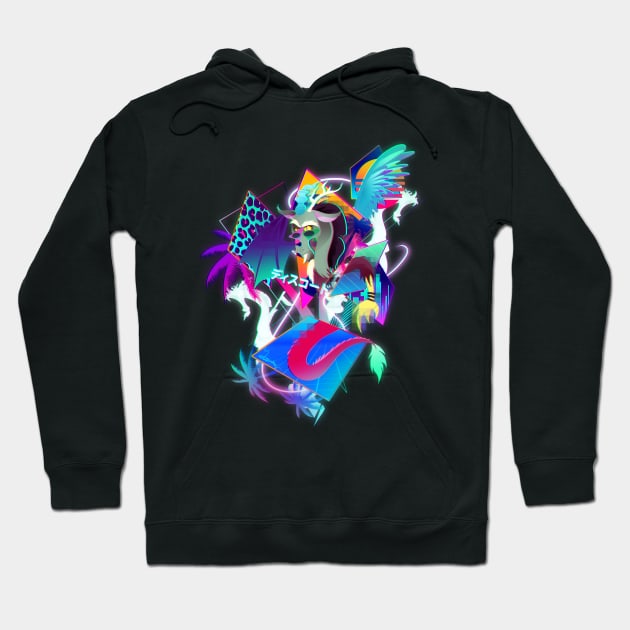 Synthwave Discord Hoodie by Ilona's Store